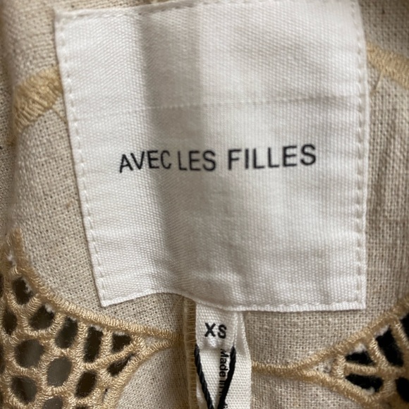 NWT Elegant Embroidered Trench Coat / Dress Anthropologie: Avec Les Fille - Picture 11 of 11